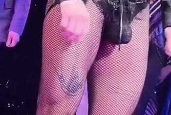 Luke Evans huge penis bulge erotic show