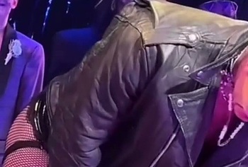 Luke Evans huge penis bulge erotic show