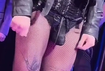 Luke Evans huge penis bulge erotic show