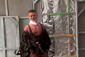 Luke Evans huge penis bulge erotic show