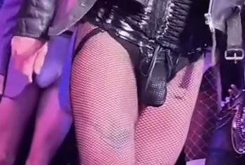 Luke Evans huge penis bulge erotic show