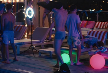 Drew Tarver And Other Nude Bulge in The Other Two