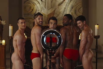 Drew Tarver And Other Nude Bulge in The Other Two
