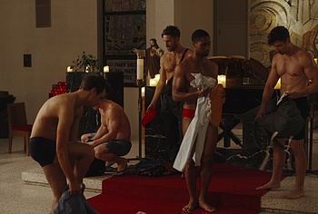 Drew Tarver And Other Nude Bulge in The Other Two