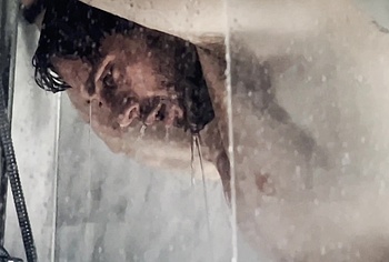 Aaron Taylor-Johnson nude shower scene in Fuze