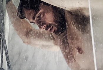 Aaron Taylor-Johnson nude shower scene in Fuze