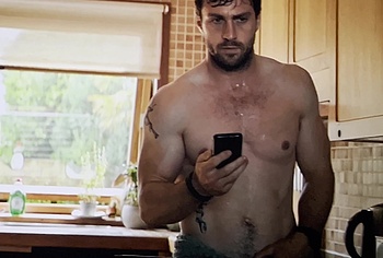 Aaron Taylor-Johnson nude shower scene in Fuze