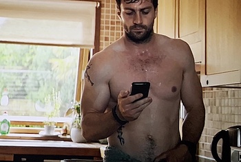 Aaron Taylor-Johnson nude shower scene in Fuze