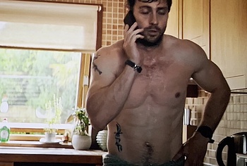 Aaron Taylor-Johnson nude shower scene in Fuze