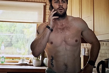 Aaron Taylor-Johnson nude shower scene in Fuze