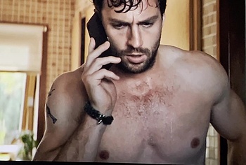 Aaron Taylor-Johnson nude shower scene in Fuze