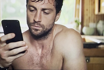 Aaron Taylor-Johnson nude shower scene in Fuze