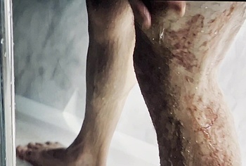 Aaron Taylor-Johnson nude shower scene in Fuze