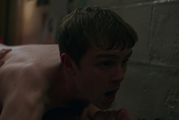 Bilal Hasna and Mitchell Robertson gay scenes in Half Man