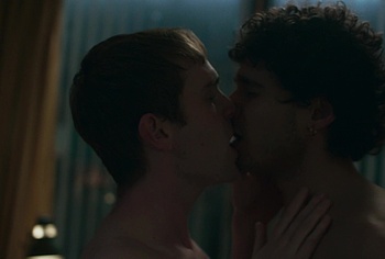 Bilal Hasna and Mitchell Robertson gay scenes in Half Man