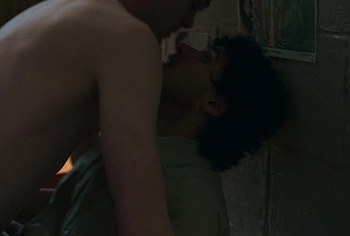 Bilal Hasna and Mitchell Robertson gay scenes in Half Man