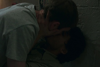 Bilal Hasna and Mitchell Robertson gay scenes in Half Man