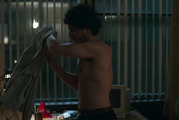 Bilal Hasna and Mitchell Robertson gay scenes in Half Man