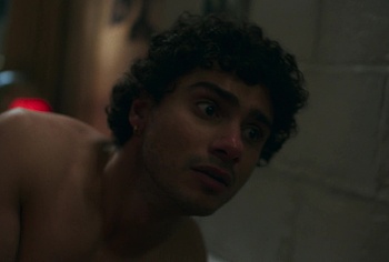 Bilal Hasna and Mitchell Robertson gay scenes in Half Man