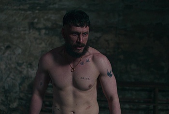 Richard Gadd shirtless in Half Man 2026
