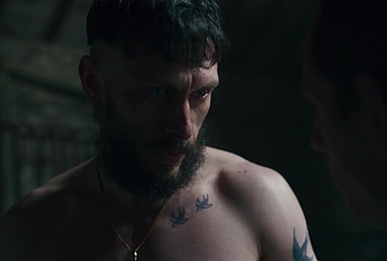 Richard Gadd shirtless in Half Man 2026