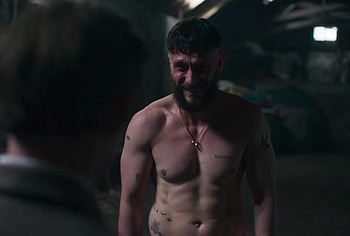 Richard Gadd shirtless in Half Man 2026