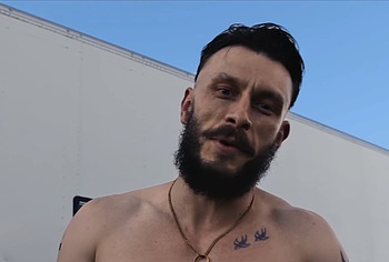 Richard Gadd shirtless in Half Man 2026