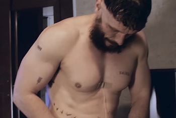 Richard Gadd shirtless in Half Man 2026