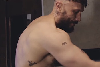 Richard Gadd shirtless in Half Man 2026