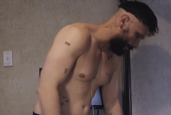 Richard Gadd shirtless in Half Man 2026