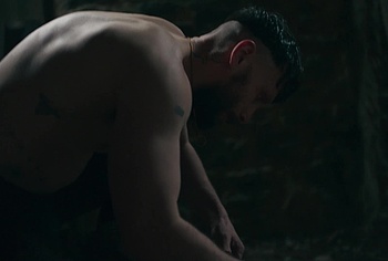 Richard Gadd shirtless in Half Man 2026