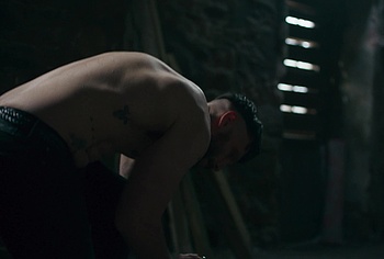 Richard Gadd shirtless in Half Man 2026