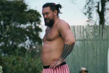 Jason Momoa shirtless