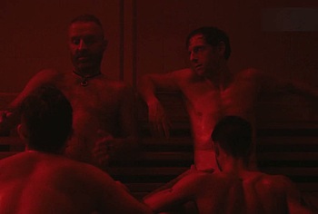 Jamie Bell and Tom Andrews Nude Blowjob Gay Scene in Half Man