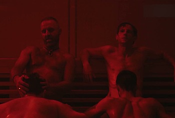 Jamie Bell and Tom Andrews Nude Blowjob Gay Scene in Half Man