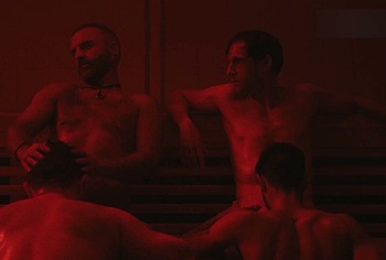 Jamie Bell and Tom Andrews Nude Blowjob Gay Scene in Half Man