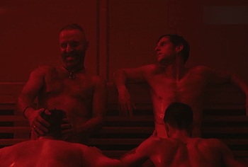 Jamie Bell and Tom Andrews Nude Blowjob Gay Scene in Half Man