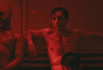 Jamie Bell and Tom Andrews Nude Blowjob Gay Scene in Half Man