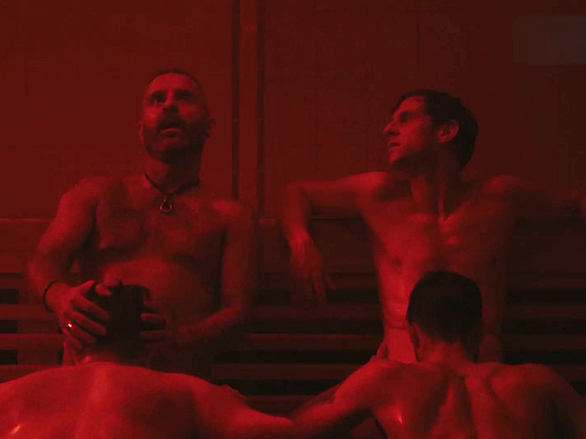 Jamie Bell and Tom Andrews Nude Blowjob Gay Scene in Half Man