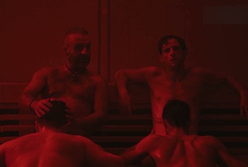 Jamie Bell and Tom Andrews Nude Blowjob Gay Scene in Half Man