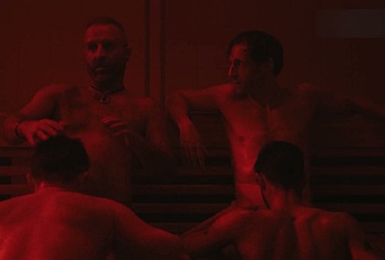 Jamie Bell and Tom Andrews Nude Blowjob Gay Scene in Half Man