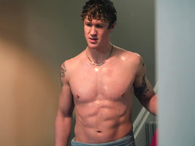 Joseph Evans shirtless