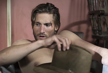Andrew W Walker Nude Bath Scenes in The Gundown