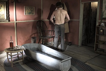 Andrew W Walker Nude Bath Scenes in The Gundown