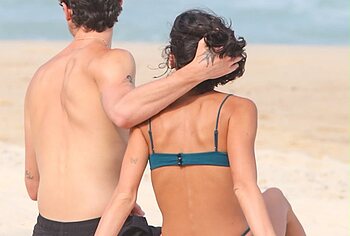Shawn Mendes Caught Shirtless and Scratching Ones Ass On A Beach