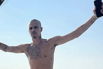 Romeo Beckham naked