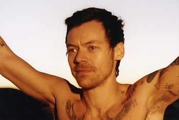 Harry Styles Shirtless And Foot Close Up Photos