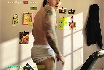 Kieron Moore underwear