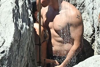 Callum Turner shirtless beach pics