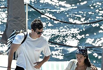 Callum Turner shirtless beach pics